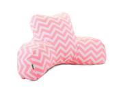 Majestic Home Goods Coral Chevron Reading Pillow