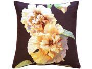 Pillow Decor Hollyhock Twin Blossoms Tapestry Throw Pillow