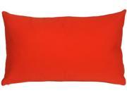 Pillow Decor Sunbrella Logo Red 12x20 Outdoor Pillow