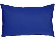 Pillow Decor Sunbrella True Blue 12x20 Outdoor Pillow