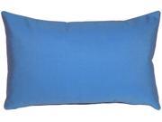 Pillow Decor Sunbrella Capri Blue 12x20 Outdoor Pillow