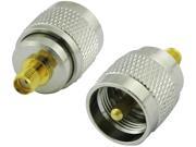 Super Power Supply® 2 Pack SMA Female to UHF Male RF Adapter Coax Coaxial Connector