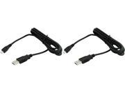 Super Power Supply® 2 x Pcs 6FT USB to Micro USB Adapter Charger Charging Sync Cable for AT T Pantech Phone Laser P9050 P9060 Phone