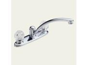 Peerless P99201 Chrome 2 Knob Acrylic Handle Kitchen Faucet