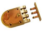 Maxtech Segal Like Jimmy Proof Automatic Deadlocking Slam Lock Single Cylinder Lock Set Bronze US10