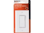 Pass Seymour TM870WSLCCC5WP 15A 120 277V White Premium Grade Decorator Single Pole Lighted Quiet Switch