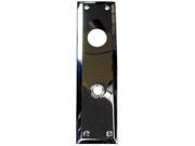 Tuff Stuff 3022DC Satin Chrome 26D Escutcheon Plate 2 3 4 X 10 Knob And Cylinder Hole For Surface Mount Marks Mortise Lock