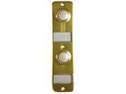 Lee Electric BC268LG Gold Wired Double Lighted Push Button With Name Plate 5 1 4 X 1 3 8 For Bell