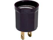 Pass Seymour 61 660W 125V Brown Outlet To Lampholder Adapter Medium Base