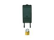 Ultra Hardware 10215 Wall Mounted Heavy Gauge Black Plastic Vertical Mailbox Mail Box Body Town and Country Style With Solid Brass Padlock