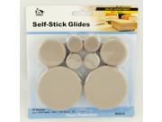 My Helper MH916 16 Pieces Multi Size Kit Round Sliding Discs Self Stick Glides