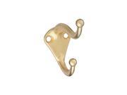 National N154 575 2 Pack Bright Brass Finish Coat Hat Hook