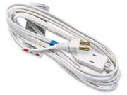 Ho Wah Kintron Master Electrician 09413ME 12 16 2 SPT 2 White Polarized Cube Tap Extension Cord Household