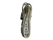 Power Cords Cables PCC 19706 6 16 3 SJTW Grey 3 Tri Tap Outlet Appliance Extention Cord Power Center