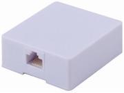 CONECT IT CPD 50506 Cat 5 RJ45 White Surface Mounted Wall Jack For Ethernet Cables