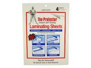 Label Plus 12001 The Protector Clear Plastic Laminating Sheet 9 x 12 1 2 WaterProof Tearproof Heavy Duty Packed 4 Sheets