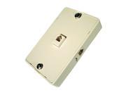 CONECT IT 20 513 Ivory Surface Mount 3 Way Modular Phone Jack Wall Plate