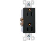 Leviton 5675 Brown Decora Duplex Receptacle Outlet 15A 125V With Wall Plate
