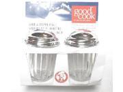 Bradshaw 24085 1.5 OZ Crystal Clear Acrylic Salt Pepper Set
