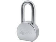 American Lock A703 2 1 2 Round Solid Steel Zinc Plated 2 Shackle Boron Long Shackle Padlock