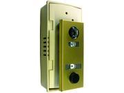 AF Florence Auth Chimes 686102 Anodized Gold Door Viewer And Non Electric Chime Combination Chime Door Viewer