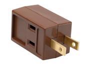 Pass Seymour 400CC20 15A 125V Brown Vinyl Cube Tap Converts Single Receptacle To 3 Outlets