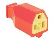 Pass Seymour SA993OBPCC5 15 Amp 125 Volt Orange Residential High Impact Thermoplastic Connector 2 Pole 3 Wire