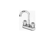 Homewerks BayPointe 623613 Chrome Finish Dual Acrylic Handle Bar Faucet Washerless 4 Center Distance