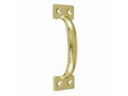 Guard Security 88300 Brass Plated 6 1 2 H.D. Door Utility Pull
