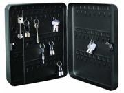 TSS KC96 Black 96 Hooks Metal Key Cabinet With Cam Lock 96 Key Capacity