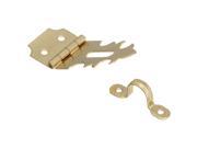 National N211 912 3 4 x 2 3 4 Bright Brass Finish Solid Brass Hasp With Hooks