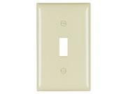 Pass Seymour SP1IUCC100 Ivory 1 Gang 1 Toggle Opening Urea Wall Plate