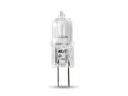 Feit Electric Q10T3 10 Watt 12 Volt 10T3 CD JC Clear Finish Halogen Light Bulb G4 Bi Pin Base