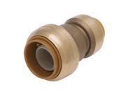 PipeBite CC10040 3 4 x 1 2 Lead Free Reducing Coupling Sharkbite Like Push Fit Fittings For Use With Copper Tubing CTS CPVC Pex With Integral Tube Li