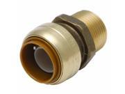 PipeBite CC10050 3 4 x 3 4 Male Iron Pipe Lead Free Straight Connector Sharkbite Like Push Fit Fittings For Use With Copper Tubing CTS CPVC Pex With