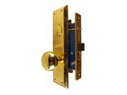 Tuff Stuff Security Metro Version Marks 91A 3 Like 6100AR Polished Brass US3 Right Hand Apartment Mortise Entry Lockset swivel spindle with Screw on Knobs Su