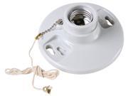 Pass Seymour 282CC18 250 Volt 250 Watt Medium Base Porcelain Pull Chain Lampholder Lamp Holder