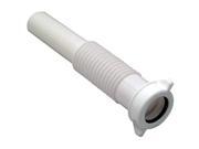 Aqua Plumb C44160 1 1 2 O.D. Tube Slip Joint x 12 White Plastic Flexible Kitchen Drain Extension Tube