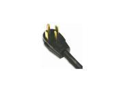 Bright Way BWDAC4 5 5 10 4 SRDT 4 Conductor Black Round Dryer Cord Right Angle Male Plug 30A Extension Cord