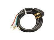 Master Electrician 09154ME 4 10 4 SRDT 4 Conductor Black Round Dryer Cord Right Angle Male Plug 30A Extension Cord