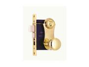 Marks 21AC 3 W LHR Left Hand Brass Ornament Unilock Knobe Mortise Entry Lockset Lock Set Iron Gate Double Cylinder