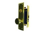 Em D Kay Marks 91A 3 Like 5100AR Polished Brass Right Hand Heavy Duty Mortise Entry Lockset Surface Mounted Screw on Knobs Lock Set