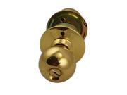 Maxtech T1304 SKIK3 Like Mul t lock Polished Brass US3 Entrance High Quality Entry Ball Knob Cylindrical Lockset With High Security 006 Keyway