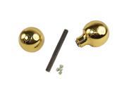 Progressive 2400 3 Polished Brass US3 2 1 6 Heavy Duty Ball Shape Door Knob Set With Spindle For Marks Surface Mount Mortise Lockset And More