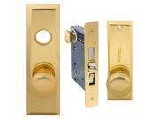 Em D Kay Marks New Yorker 7NY10A 3 Like Brass US3 Left Hand Mortise Entry Lockset Through Bolted Screwless Knobs with Self adjusting Spindles 2 3 4 Backse