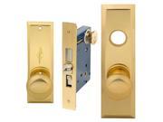 Em D Kay Marks New Yorker 7NY10A 3 Like Brass US3 Right Hand Mortise Entry Lockset Through Bolted Screwless Knobs with Self adjusting Spindles 2 3 4 Backs