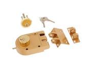Ultra Hardware 44850 Jimmy Proof Deadlock Deadbot Double Cylinder With Angle and Flat Strike Brass Boxed