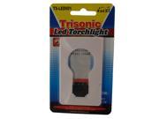 Trisonic TS LED001 W LED Pocket Credit Card Torchlight With 3V Battery A Built In Stand And A White Finish
