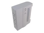 Powtech PT 7855 White 6 Outlet Wall Tap With Surge Protection 300 Joules And A 90 Degree Swivel On One Side