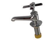 Aqua Plumb 1829015 Polished Chrome Single Basin Cross Handle Faucet